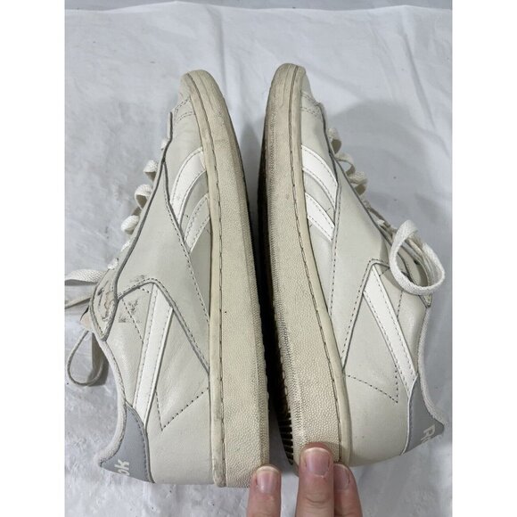 reebok npc low top leather sneaker in chalk size 8 womens - Picture 6 of 16